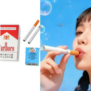 2026년 담배 모양 비눗방울 만들기 장난감 스트레스 해소용 막대 장난감 책상 파티 사진 소품 어린이 성인 선물