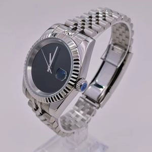 셀프 제작 DIY NH35 무브먼트 시계 모드 39mm 사파이어 글래스 세이코 NH35 무브먼트 호환 솔리드 시계 바늘 블랙 무마커 28.5mm 다이얼