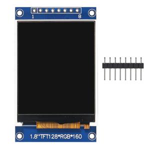 Aokin 1.8 인치 풀 컬러 128x160 SPI 풀 컬러 TFT LCD 디스플레이 모듈 ST7735S 3.3V Arduino용 OLED 전원 공급 장치 교체