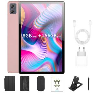 BDF 5G 패드 10.1인치 태블릿 8GB 램 256GB 롬 듀얼심 듀얼 카메라 키보드 커버 케이스 마우스 포함 8000mAh 배터리 탑재