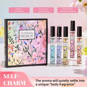 5종 선물세트 무알코올 향수 10ml 세트 헤어&바디 향수 스프레이 오래 지속되는 향 여성 향수 휴일 선물