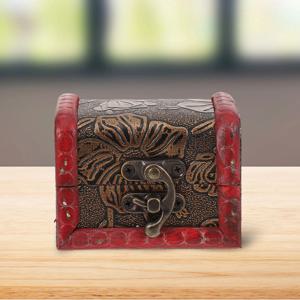 1세트 해적 보물 상자 아크릴 보석 세트 레드 골드 블랙 조각 상자 어린이 해적 파티 무대 할로윈 코스프레에 이상적