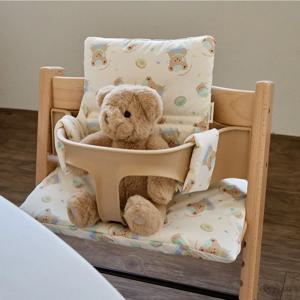 만화 토끼 곰 자동차 밤나무 아기 식탁의자 패드 휴대용 쿠션 시트 커버, 자동차 부스터 시트 라이너에 적합