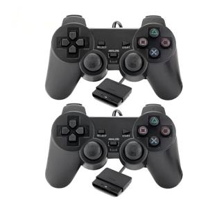 소니 PS2용 유선 게임패드 컨트롤러 게임 조이스틱 진동 게임 컨트롤러 플레이스테이션 2 PS2 컨트롤러 게임