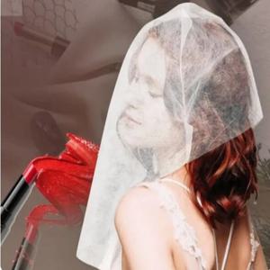 100Pcs 일회용 페이스 메이크업 프로텍터 후드 통기성 소프트 메이크업 프로텍터 후드 비 짠지 않은 무취 메이크업 의류 프로텍터