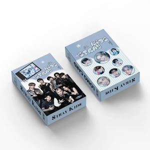 55개/세트 아이돌 스트레이 키즈 로모 카드 고화질 인쇄 사진 펠릭스 현진 민호 지성 창빈 성민 팬 수집용 선물