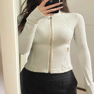 클래식 반바지 여성용 스탠드업 칼라 요가 재킷, 슬림핏, 통기성, 조깅 및 피트니스 스포츠 재킷에 적합