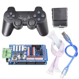 PS2 조이스틱 원격 제어 + Mega2560 보드 + Arduino DIY Mecanum 휠 로봇 용 4 채널 모터 9 채널 서보 드라이버 보드