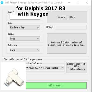 자동차 및 트럭 용 Delphis 진단 Bluetooth VCI vd obd2 스캐너 용 Keygen forDS150E가 포함 된 Delphis 2017 R3 용 2025 핫 세일