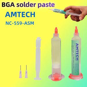 10CC 니들 튜브 용접 오일 무연 및 무할로겐 납땜 플럭스 AMTECH NC-559-ASM BGA SMD PCB 전화 수리 무세척