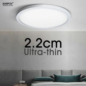 2.2cm 울트라 얇은 천장 조명 6W 9W 13W 18W 24W 110V 220V 광택 가전 실내 장식 침실 거실 주방