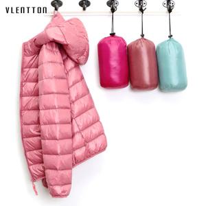 여성용 90% 화이트 덕다운 후드 재킷, 초경량, 얇은, 따뜻한, 캐주얼, 슬림 코트, 여성 상의, 최신, 겨울 2025