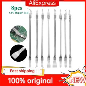 8Pcs 울트라 씬 IC 칩 CPU 블레이드 나이프 마더보드 유지보수 UV 접착제 클리너 리무버 전화 분해 수리 도구