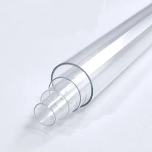 2pcs 아크릴 엄밀한 파이프 라운드 튜브 O.D.25-38mm 수족관 액세서리에 대 한 7.87 인치 길이 물고기 탱크 물 공급 파이프 피팅