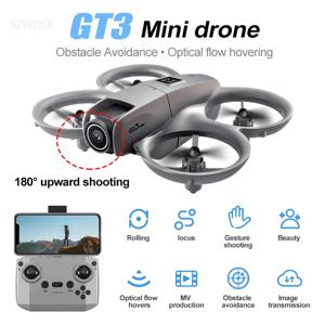 2025 GT3 전문 드론 8K HD 듀얼 카메라 장애물 회피 브러시리스 4축 GPS 광학 흐름 FPV Dron For Kids Gift