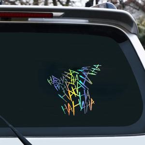 HAHAHA 반사 모토 헬멧 스티커 오토바이 스쿠터 차량 창문 데칼 야마하 MT07 R7 테네레 700 XMAX MT 125 FZ6용