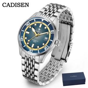 CADISEN 2026 자동 기계식 시계 남성 비즈니스 캐주얼 방수 시계 일본 MIYOTA 8215 무브먼트 남성용 시계 선물 박스 포함