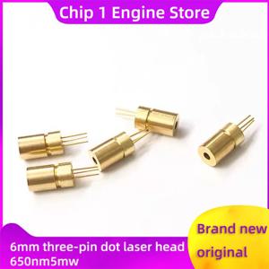 산업용 6mm 3핀 레이저 헤드 외부 초점 길이 조절 적색광 도트 레이저 헤드 650nm 5mw 레이저 튜브/레이저 다이오드