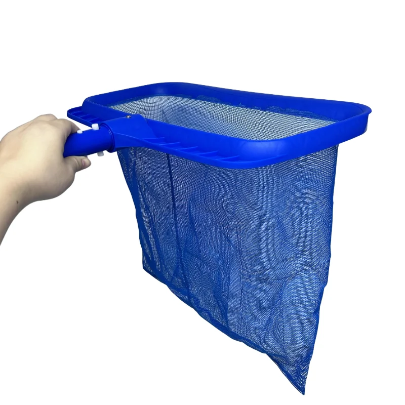 전문 수영장 잎 뽑는 갈퀴 - 대용량 깊은 가방 두꺼운 프레임 풀 스키머 그물 - 효율적인 수영장 청소 도구