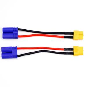 1/2/5PCS XT60-EC5 커넥터 어댑터 충전 케이블 리드 와이어 14AWG 10CM ISDT 스타일 충전기용