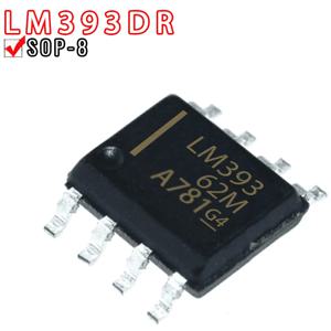 50PCS LM393DR SOP-8 이중 전압 비교기 IC 칩 플라스틱 보호 케이스