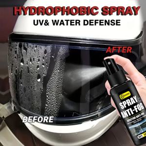 오토바이 헬멧 김서림 방지 스프레이, 효과적으로 김서림을 방지하고 내구성이 뛰어난 나노 코팅으로 시야를 향상시킵니다. 모든 사람들에게 적합합니다.