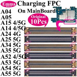 삼성 A04 A05 A14 A15 A24 A25 A34 A35 A52 A53 A54 A55 메인보드 플렉스 클립용 정품 충전 포트 FPC 커넥터 10개