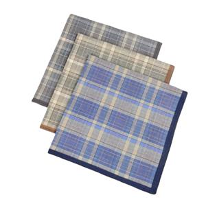 3PCS 패브릭 손수건 얇은 스타일 남성 비즈니스 체크무늬 서양식 천 야외 장식용 손수건 부드러운 땀 흡수 15.7인치