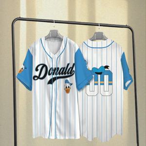 2026 디즈니 미키와 친구들 레트로 야구 저지 컬렉션 미키 셔츠 미키와 친구들 어린이 청소년 성인 셔츠