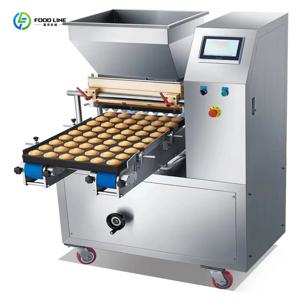 맞춤형 고효율 자동 컵케이크 충전 기계 노즐 크림 휘핑 장비 계란 컵케이크 쿠키 생산 라인