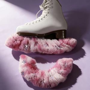 휴대용 물 흡수 아이스 스케이트 블레이드 커버, 성인 남녀 피겨 스케이팅 하키 스케이트 액세서리용 스케이트 가드 보호대