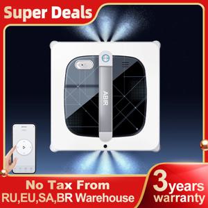 창문 청소 로봇 ABIR WD10,듀얼 롤러 브러쉬, 4코너 브러쉬,6방향 물 분사,10000PA 흡입,습식 세척 및 스크럽 콤보