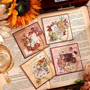 1pc 빈티지 꽃 편지 금속 책갈피 체인 펜던트 포함 생일 작가 교사 친구 도서 클럽 도서 액세서리