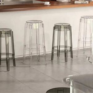 스툴 파티 아크릴 흰색 투명 바 디자이너 야외 의자 메인스테이 디스크 베이스 타부레테스 알토스 코시나 디자이너 가구