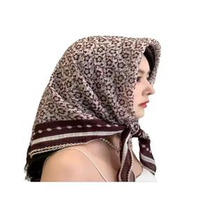 다용도 면 린넨 스카프 90cm 경량 자외선 차단 숄더 랩 사이클링 헤드밴드 농장 작업 필수품 패셔너블