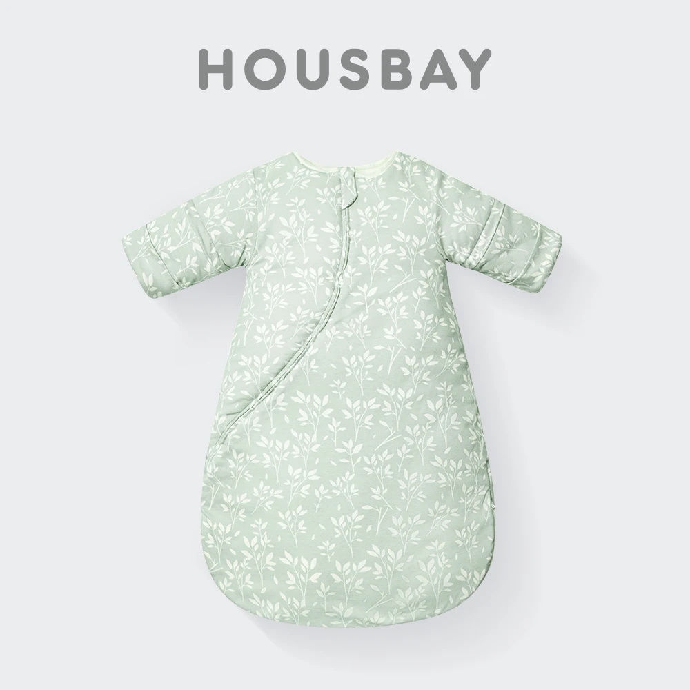 아기 침낭 어린이 잠옷 슬리브 이동식 0-2 년 아기 Sleepsack 2.5Tog 어린이 안티 킥 담요 이불 100% 면