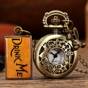 회중시계, 골동품 속이 빈 토끼 태그 목걸이, 패셔너블한 복고풍 회중시계, 매달린 시계 장식, 고급 체인