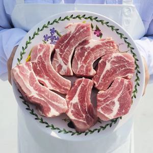 [바라던] 살코기 많은 로인립 돼지 프리미엄 등갈비 쪽갈비 1kg x 1팩