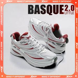 Xtep Little Basque 2 남성용 캐주얼 신발 2025 여름 빈티지 통기성 편안한 미끄럼 방지 내구성 운동화 875219320017
