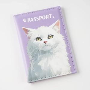 귀여운 애완 동물 고양이 개 인쇄 여권 홀더 여행 지갑 여권 커버 여권 지갑 티켓 Id 카드 홀더 여행 액세서리