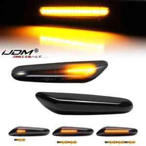 2pcs BMW E90 E91 E92 E93 E60 E61 E81 E82 E83 E84 E88 E46 LED 다이나믹 사이드 마커 방향 지시등