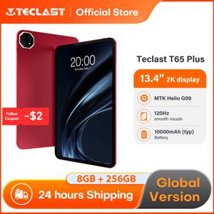 Teclast T65 Plus 태블릿 2025 13.4인치 120Hz 8GB 256GB Helio G99 13MP 카메라 10000mAh 배터리 안드로이드 15 태블릿 셀룰러 버전