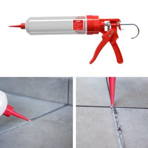 소시지 코킹 도구 650ml 고압 실용 전문 수동 핸드 글루잉 도구 실리콘 폴리우레탄 접착제 문용