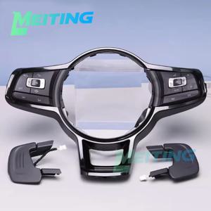 폭스바겐 골프 7 아테온 GTI MK7 스티어링 휠 페인트 프레임 (멀티펑션 버튼 및 패들 시프트 지원)