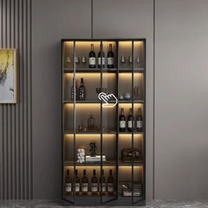 식당 가구 쇼케이스 코너 진열장 유리 휠 와인 냉장고 캐비닛 위스키 액세서리 중국 캐비닛 바