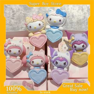 정품 산리오 가디언 미오 그룹 히퍼 시리즈 블라인드 박스 헬로 키티 귀여운 미니 컬렉션 데스크탑 장식품 패션 트렌드 선물
