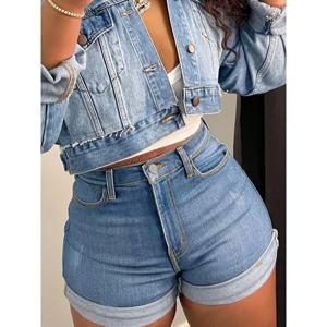 패셔너블한 복숭아 엉덩이 여성 청바지;여성 섹시 다기능 짧은 청바지;여성용 짧은 청바지