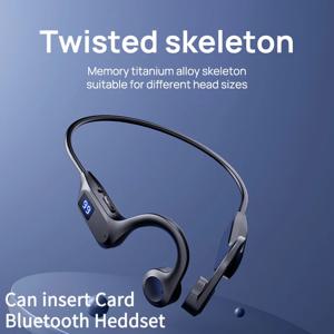 무선 스포츠 블루투스 이어폰 X7 비인이어 공기 전도 헤드셋 마이크 포함 범용 넥밴드 이어버드