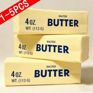 1-5개 버터 스틱 스퀴시 장난감, 슬로우 라이징 스퀴즈 토이, 버터 바 브릭 스퀴시 피젯 토이, 스트레스 해소, 손 휴식 선물