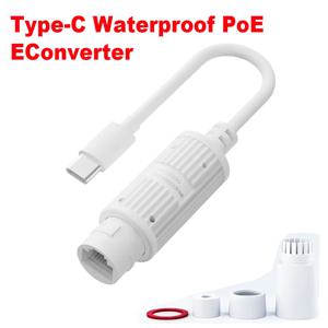 48V~5V 방수 PoE 컨버터, RJ45 포트 출력 5V/2A, Type-C 패시브 5V 장치용 IEEE802.3af/at